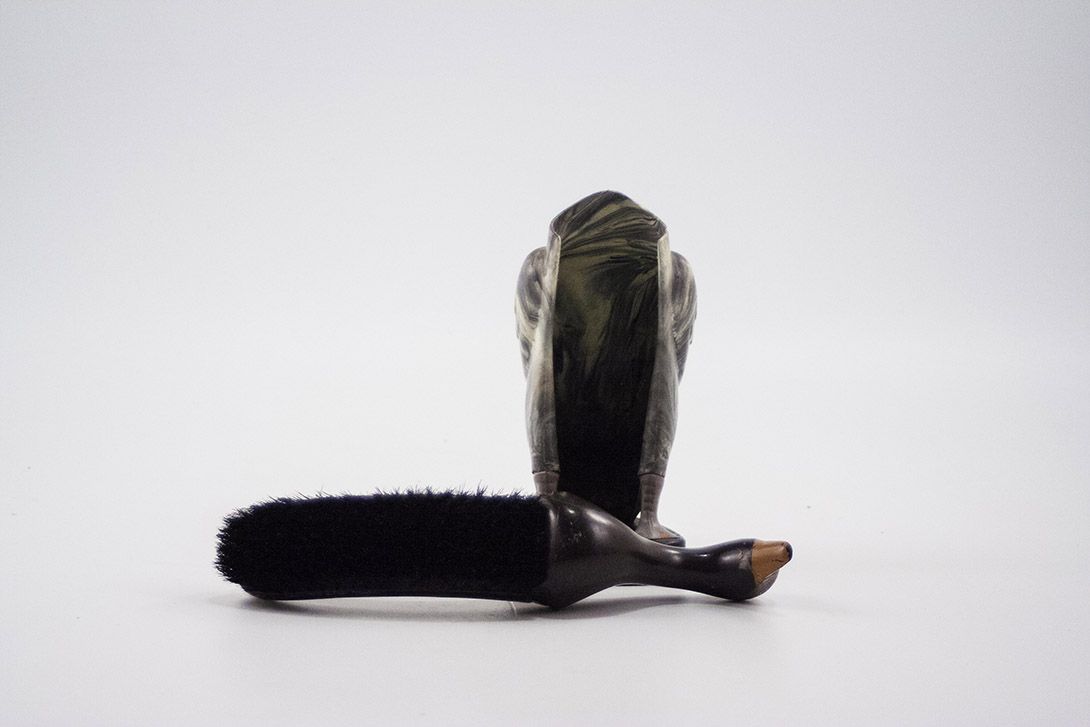 Foto Duck-Shaped Shoe Brush h28x15x10
