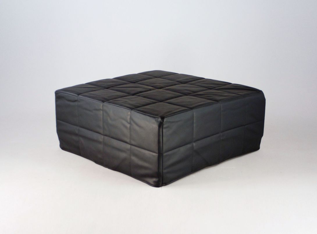Foto Black Sky Leather Modular Lounge Seat h50x120x120