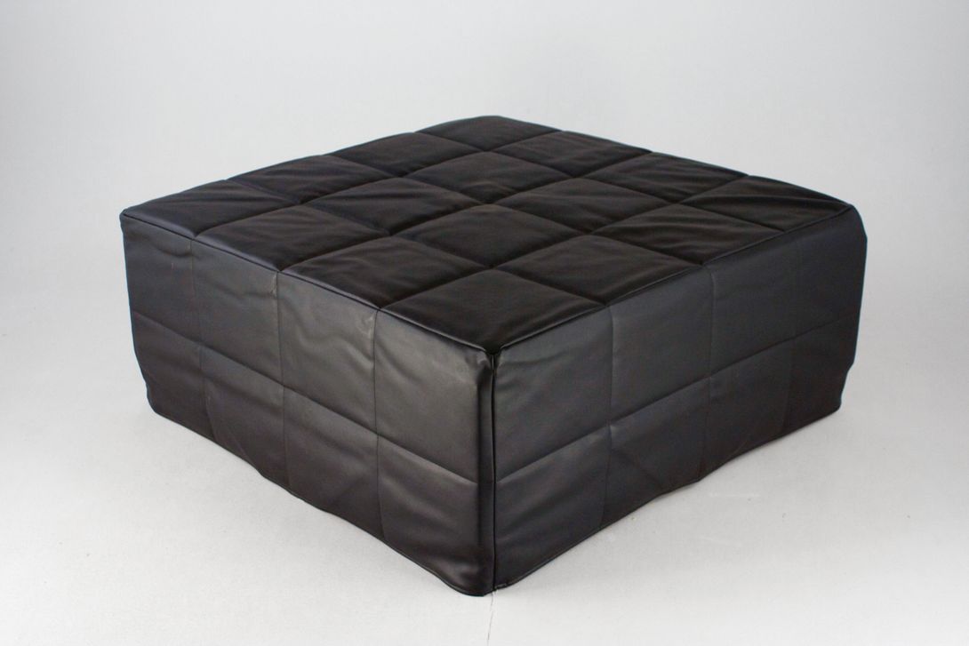 Foto Black Sky Leather Modular Lounge Seat h50x120x120