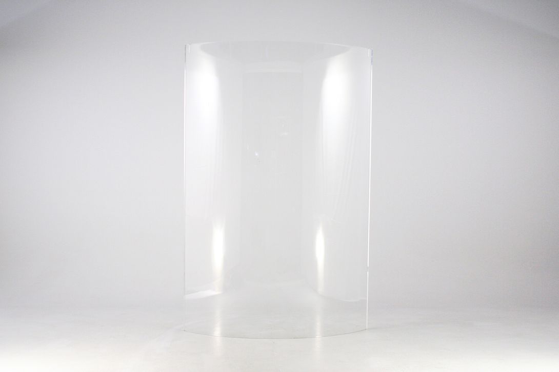 Foto Radial Transparent Room Divider Fat Acrylic h205x135