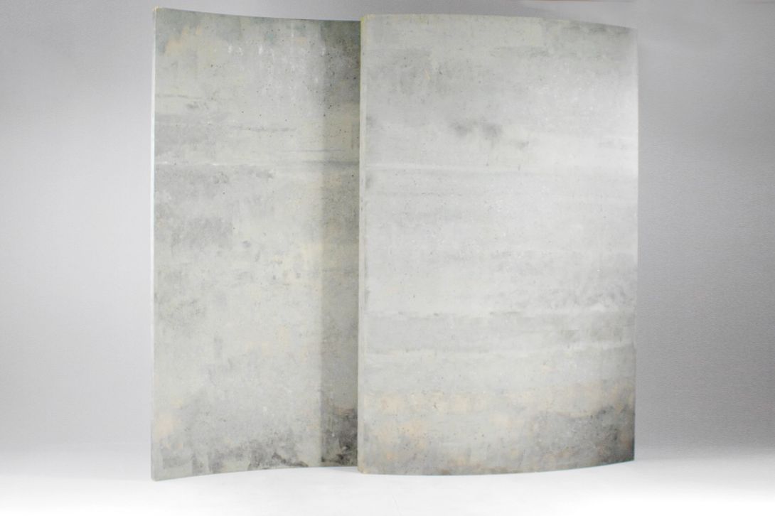 Foto Radial Room Divider with Concrete Surface 240cm