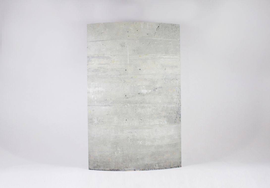 Foto Radial Room Divider with Concrete Surface 240cm