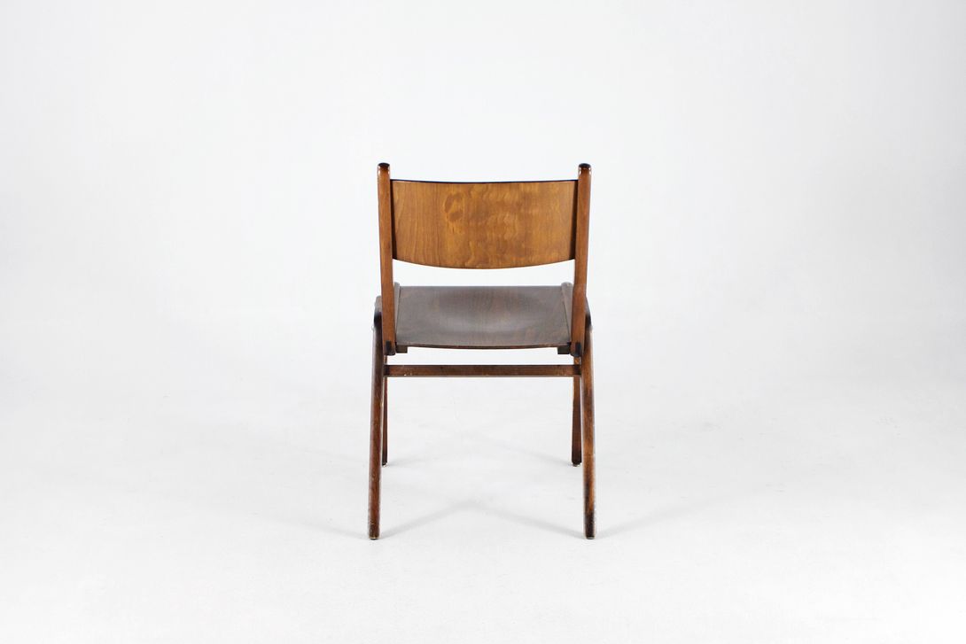 Foto Dark Plywood Stacking Chair 1950