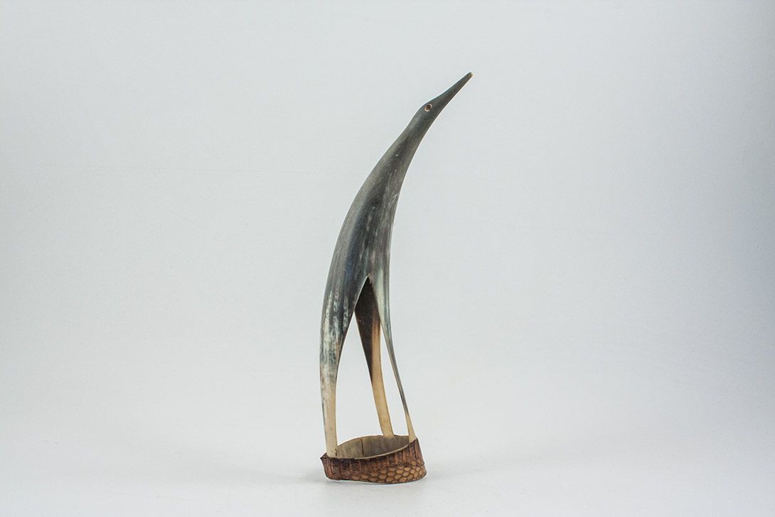 Foto Penguin Figure Made of Horn h33 Argentina 1950