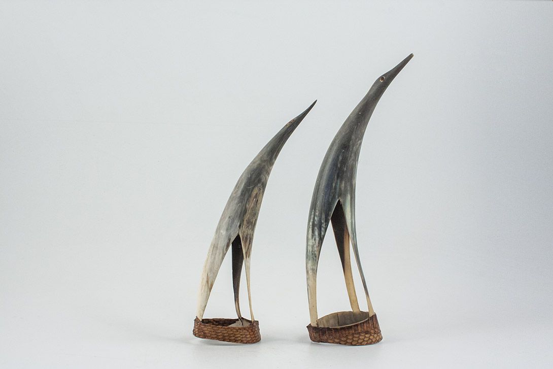 Foto Penguin Figure Made of Horn h33 Argentina 1950