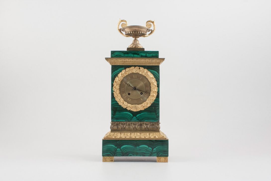 Foto Malachite Empire Clock 1840