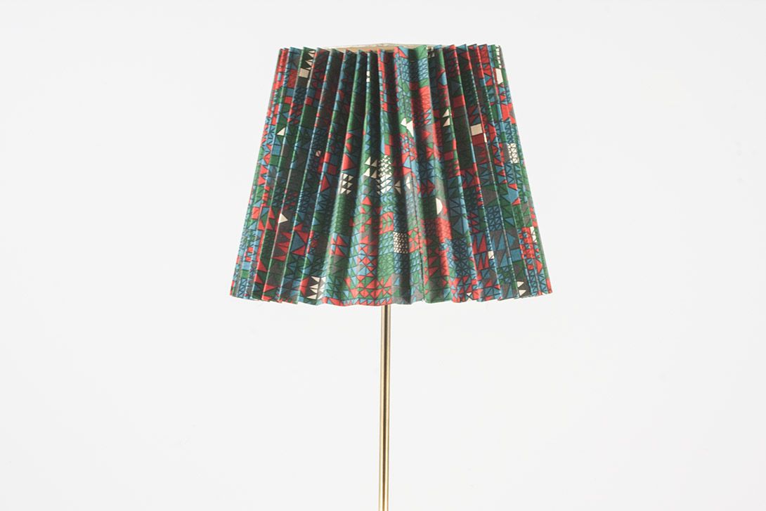 Foto Brass Floor Lamp with Colorful Shade 1956 h​145