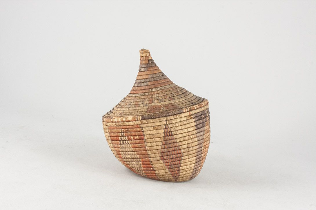 Foto Snake Basket with Red Pattern ​h​65 x 60
