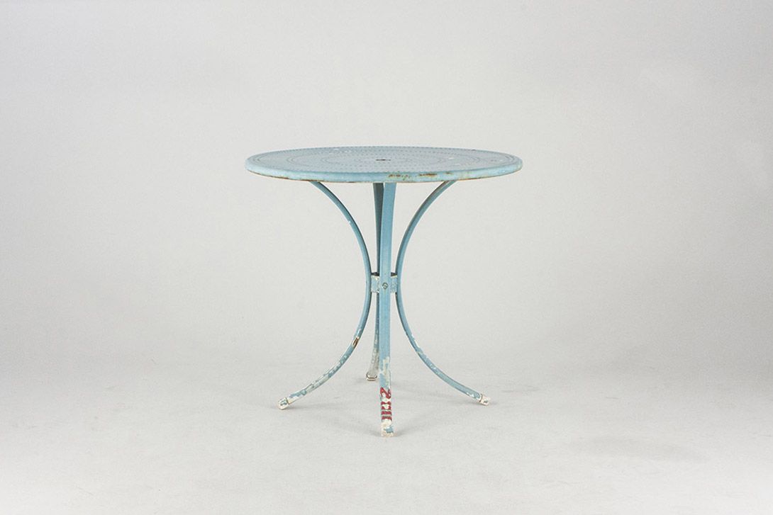 Foto Round Metal Garden Table 1950 ​h73x80