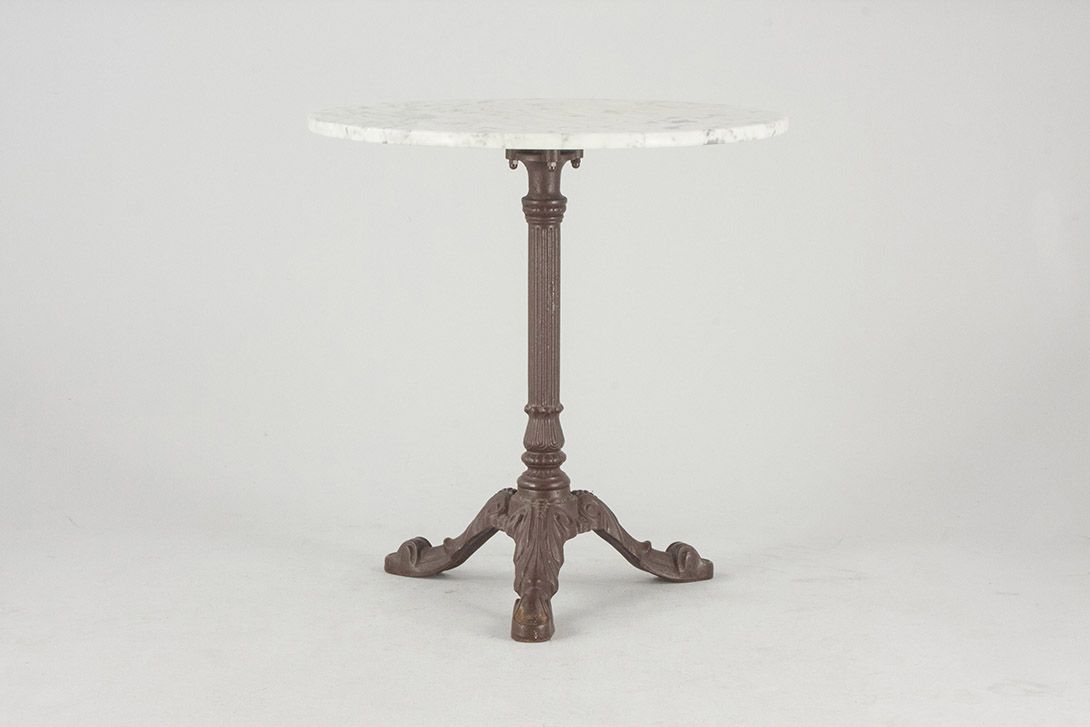 Foto Parisian Bistro Table with Marble Top 1895 h​70&#215;70