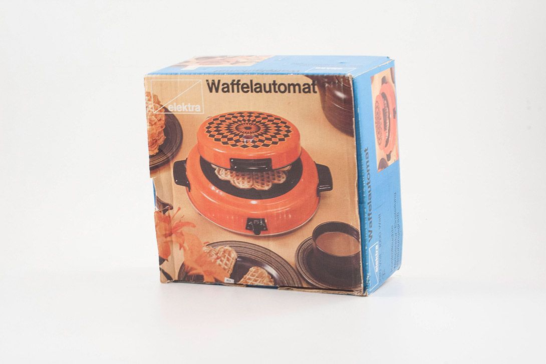 Foto Orange Elektra Waffle Iron GDR 1971