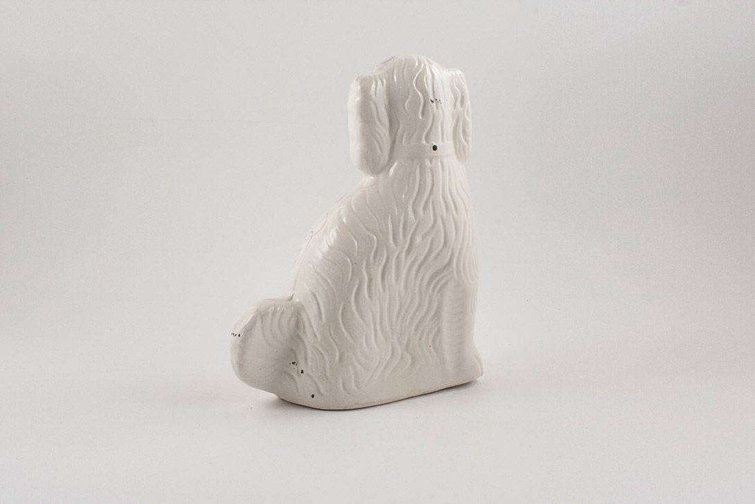 Foto Porcelaine Poodle Sculpture Northern Germany 1930