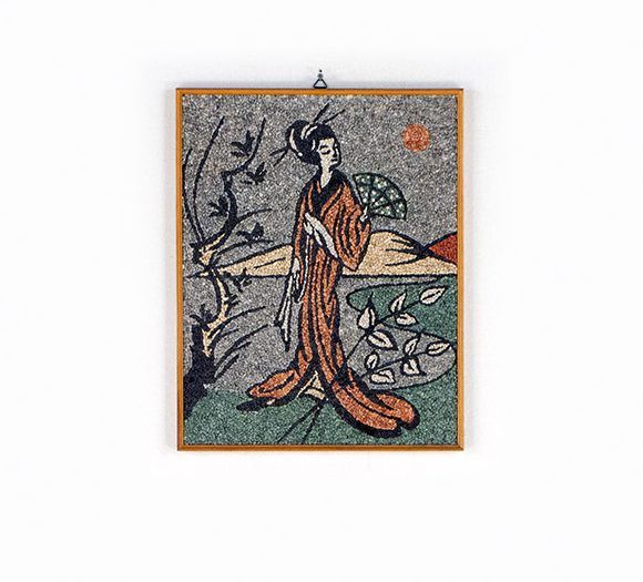 Foto Japanese Granulate Picture Geisha h47x36 8B14