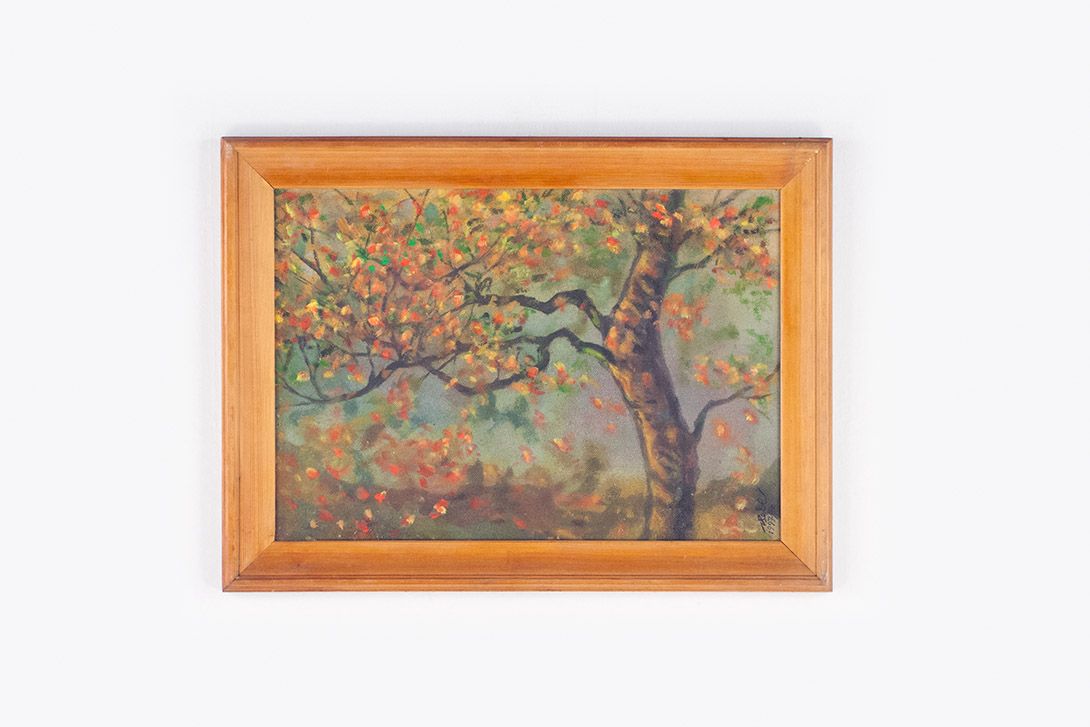 Foto Oil Painting Landscape Blossoming Tree h55x35 29A8