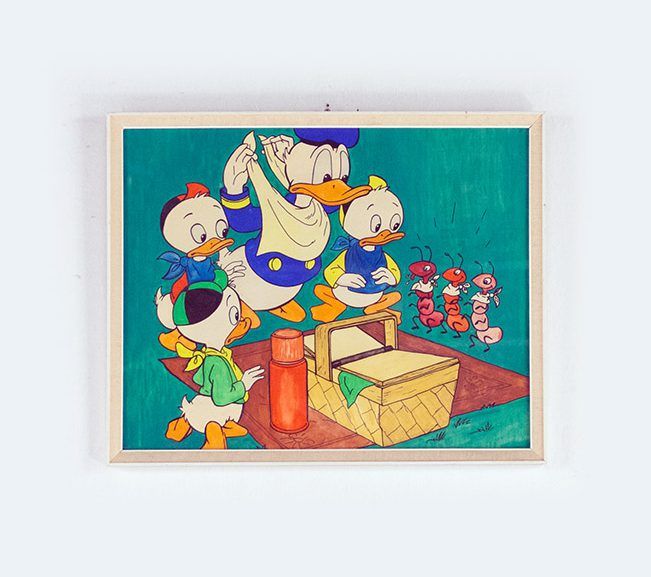 Foto Donald Duck Picknick Painting h42x52 22D8
