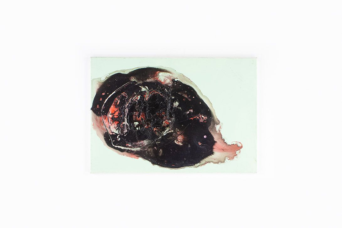 Foto Abstract Oil Painting Black h70x100 30C9