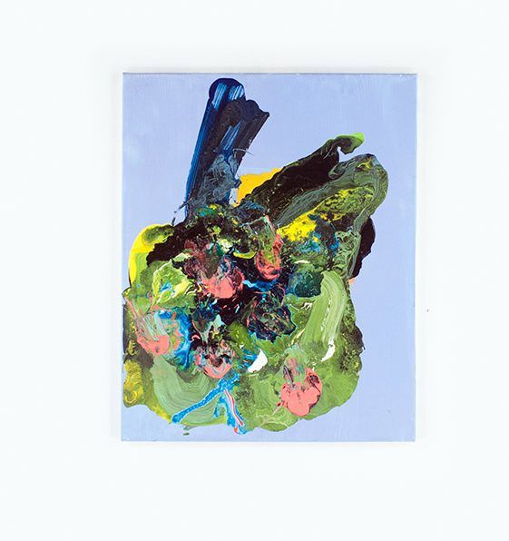 Foto Abstract Oil Painting Blue h100x80 30C10