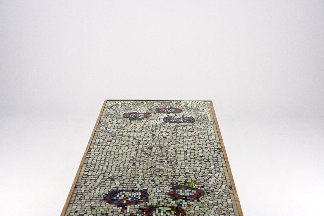 Foto Bauhaus Tessellated Coffee Table on Oak Construction Saxony 1925 ​h61x125x50