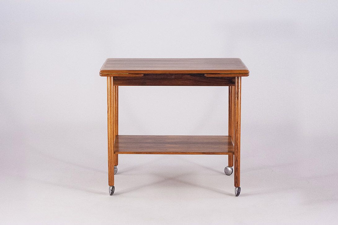 Foto Foldable Teak Serving Trolley h67x121x49