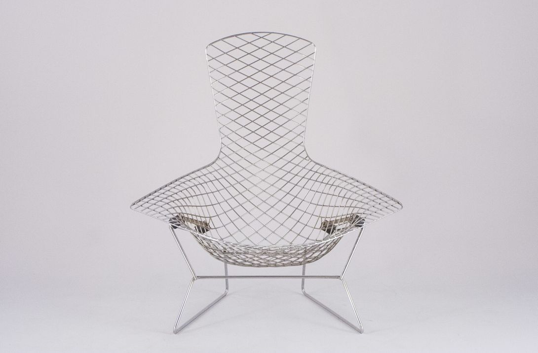 Foto Bird Chair Harry Bertoia Chrome