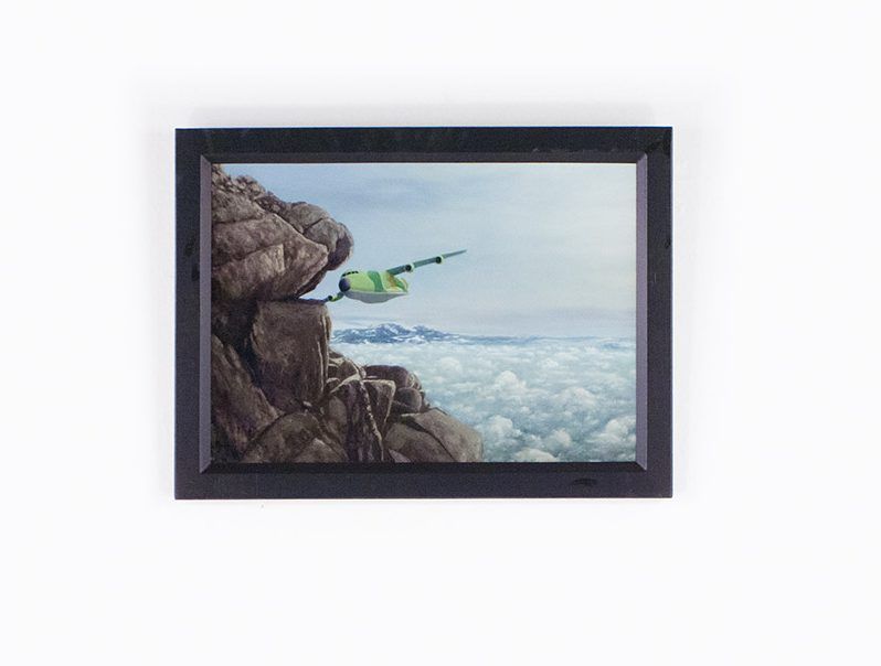 Foto Oil Painting Angel Plane 1999 ​60&#215;80 cm 11C8