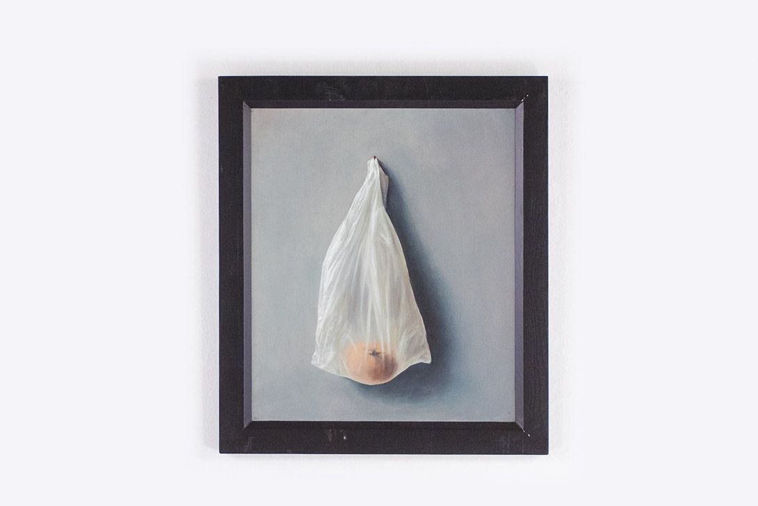 Foto Oil Painting Fruit Bag Orange 2005 ​48 x 70 cm 12D14