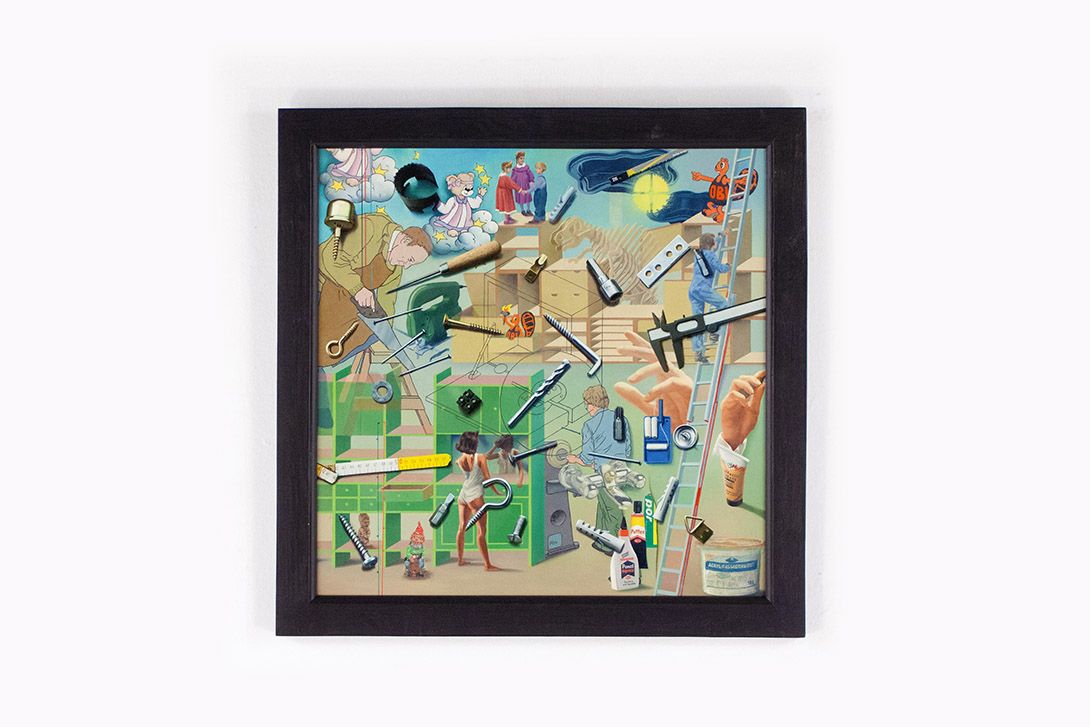 Foto Collage Painting ​h74x74 11D12