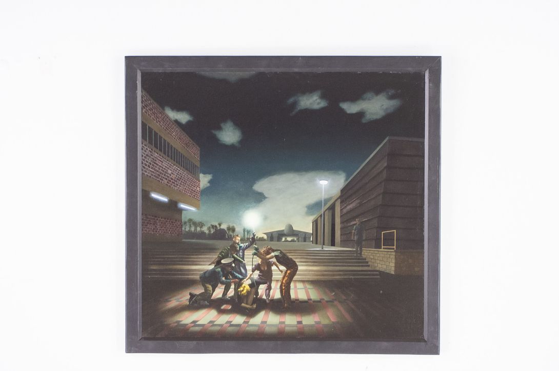 Foto Oil Painting 1986 Dränghilfe h80x85 6B3