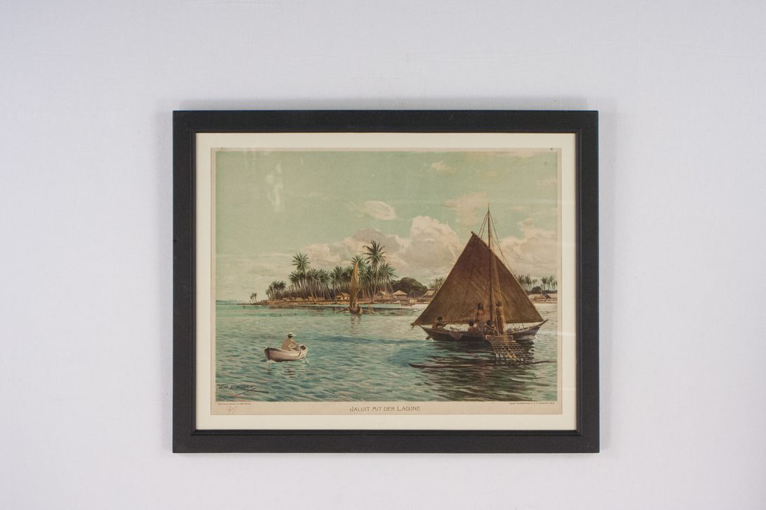 Foto Litho Wall Chart Colonial Lagoon 1899​ h73x83 36D4