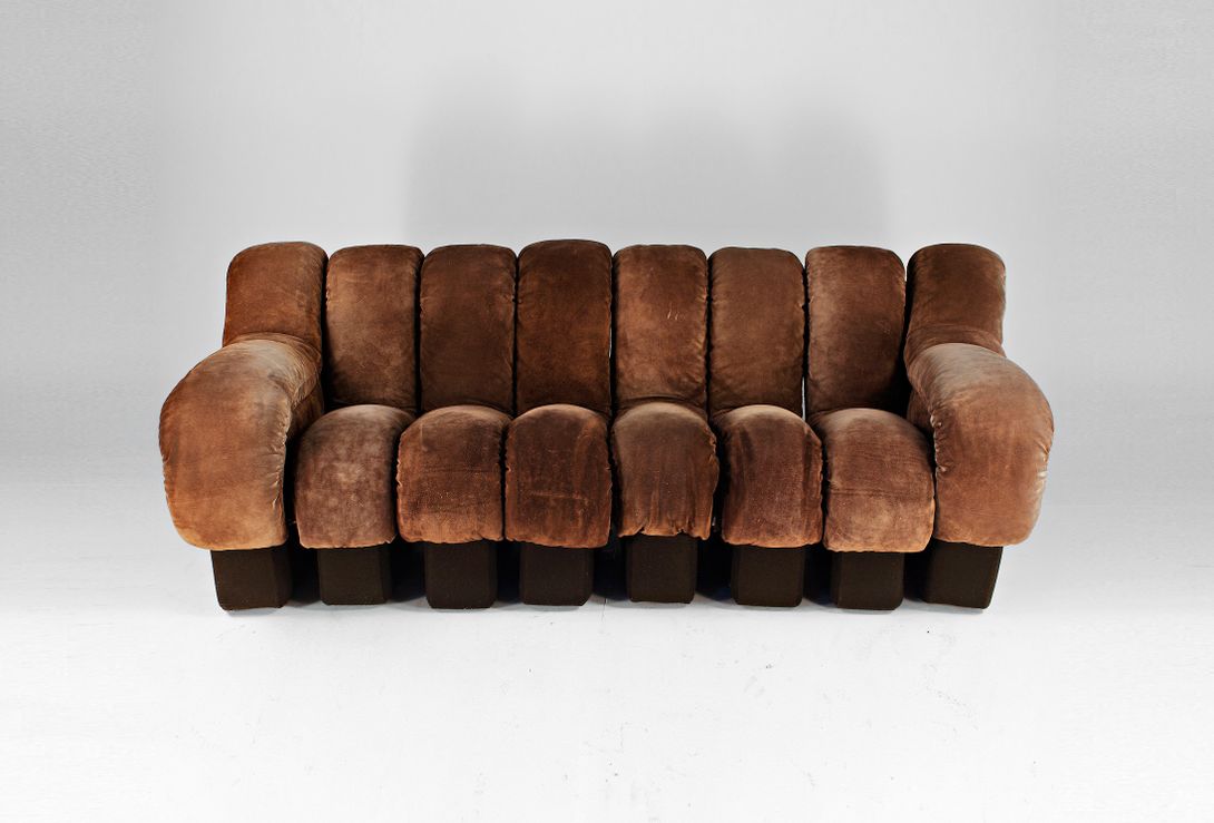 Foto De Sede DS-600 Brown Suede Sofa (E)