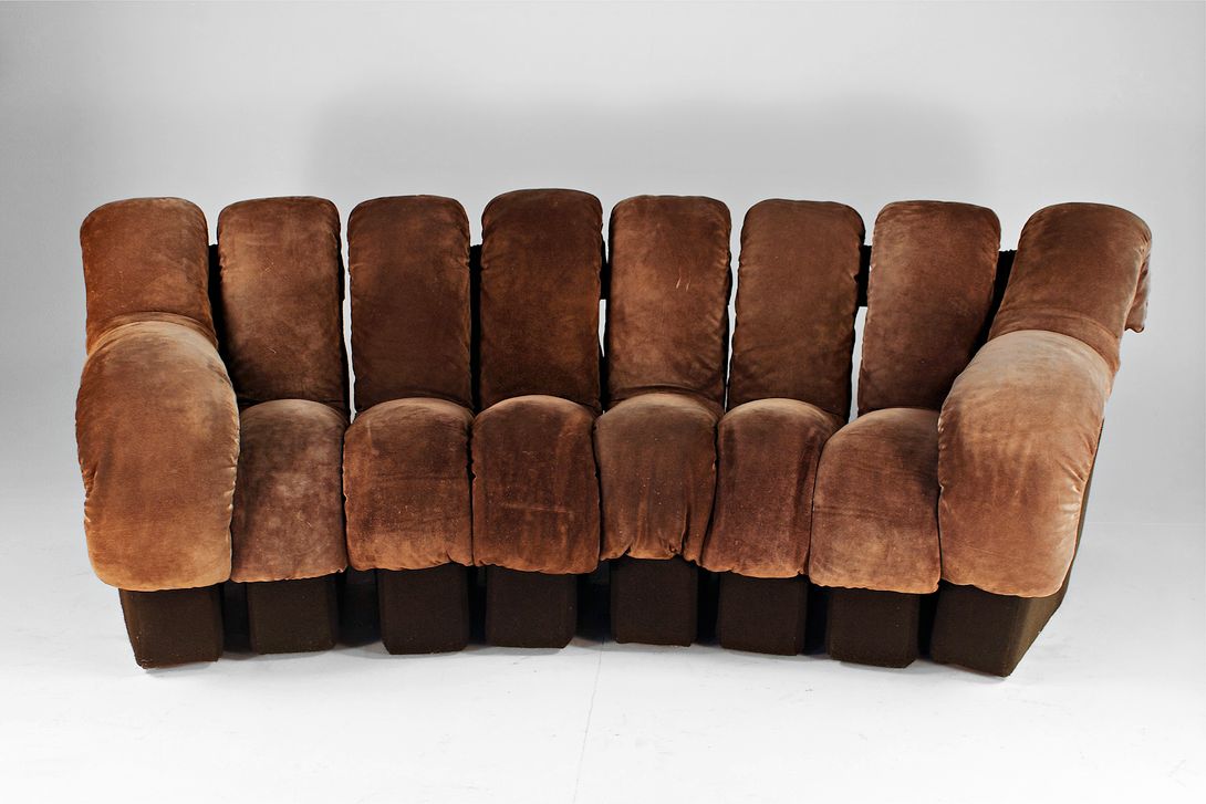 Foto De Sede DS-600 Brown Suede Sofa (E)