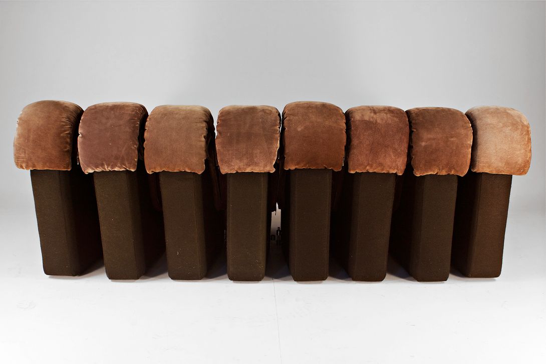 Foto De Sede DS-600 Brown Suede Sofa (E)