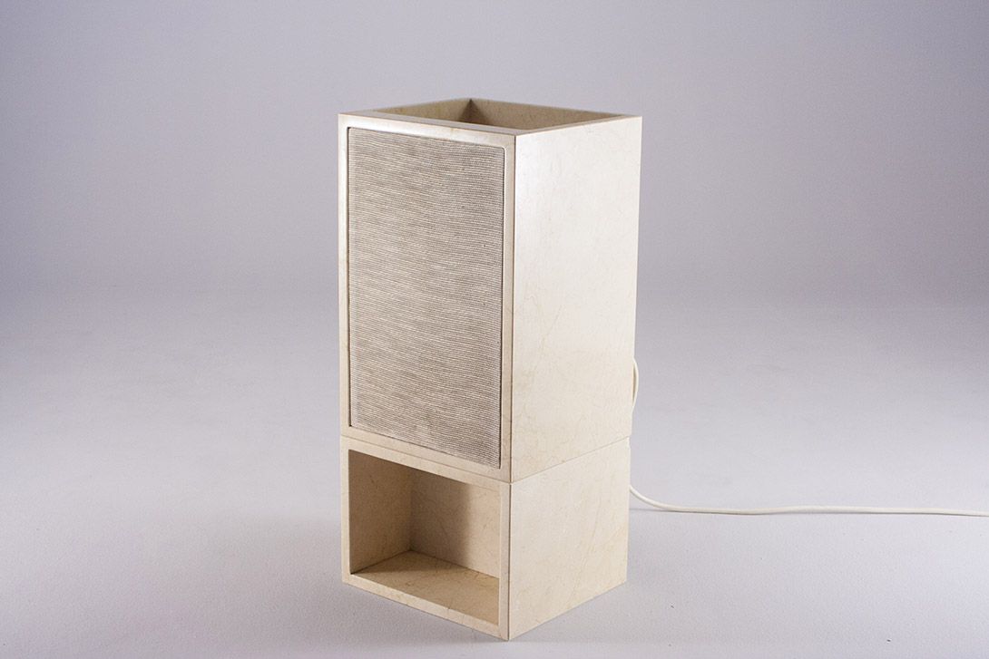 Foto White Marble Music Speakers Heavy 1965 h75x34x30