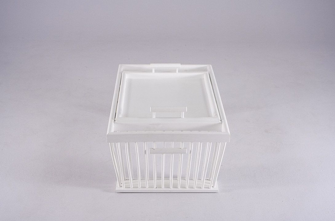 Foto White Tray Table with Detachable Tray 1935 ​h28x74x42