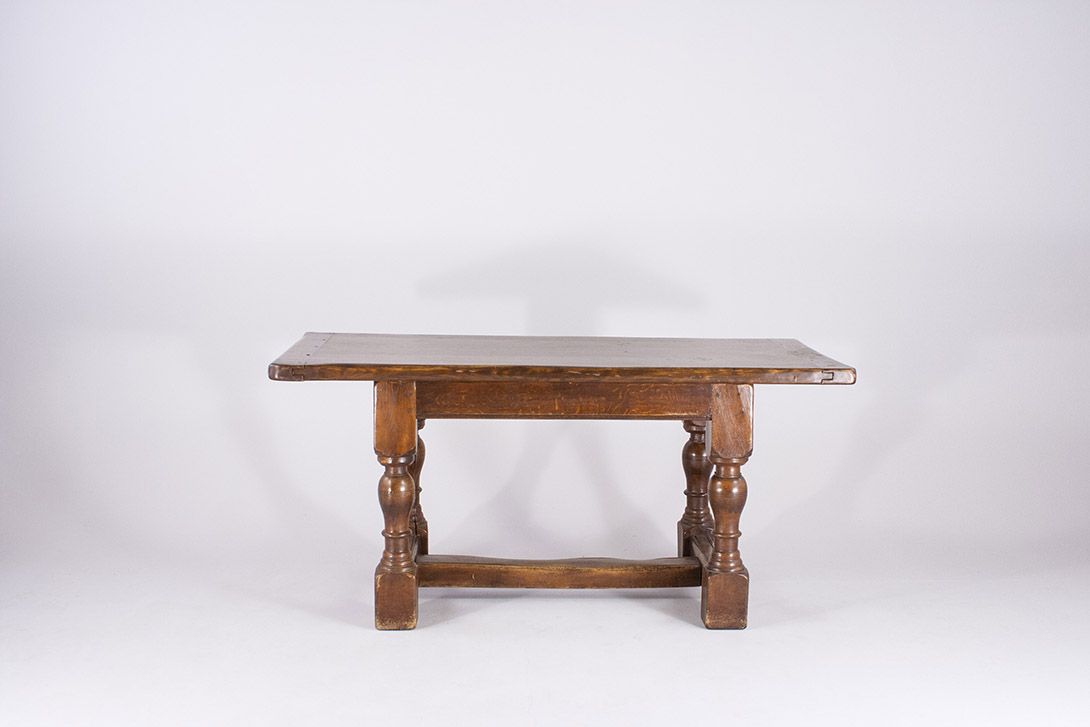 Foto Old Wooden Rustic Table 1840 ​h76x160x80