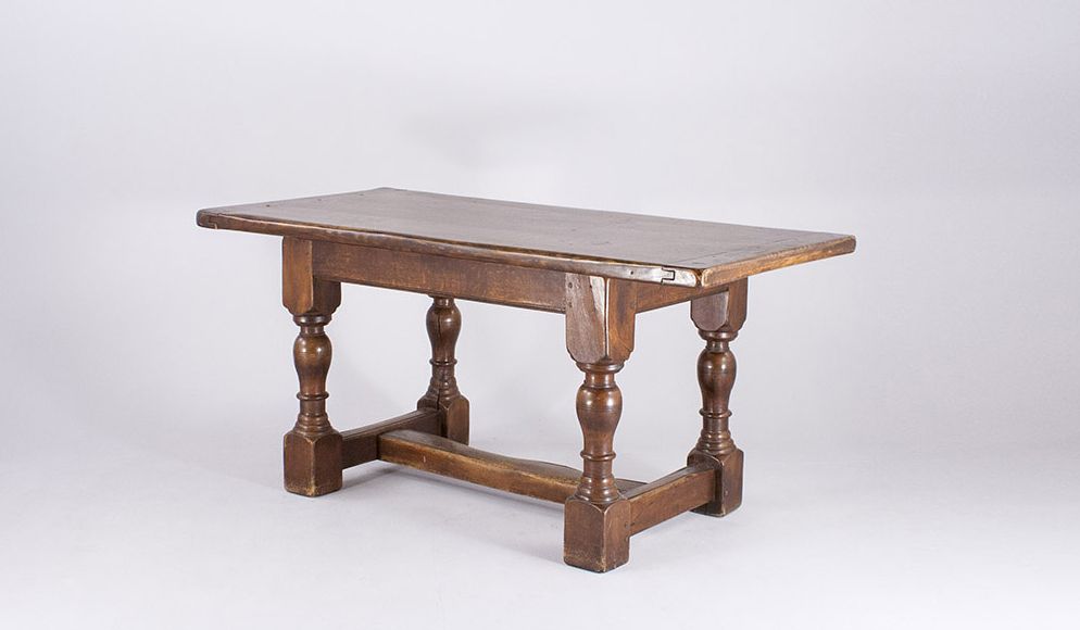 Foto Old Wooden Rustic Table 1840 ​h76x160x80