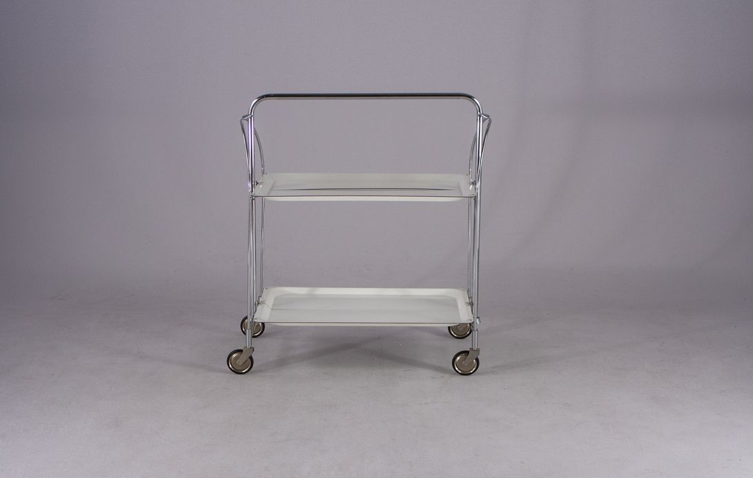 Foto Classic White Serving Cart ​h79x69x41