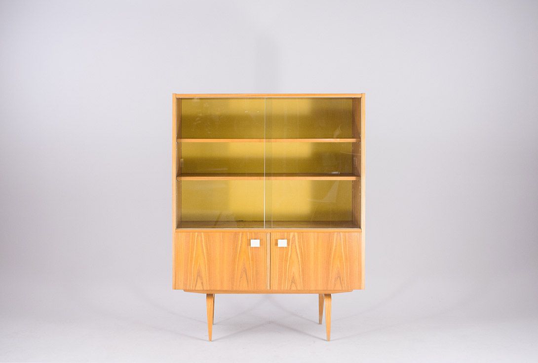 Foto DW Hellerau Plywood Book Shelf by Franz Ehrlich 1966