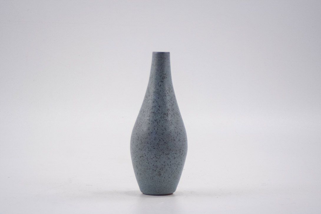 Foto Blue Stoneware Table Vase 1959 ​h20 C6