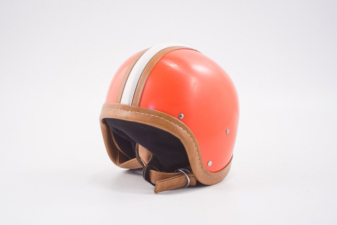 Foto Old Motorcycle Youth Helmet GDR 1965 h16x25x26