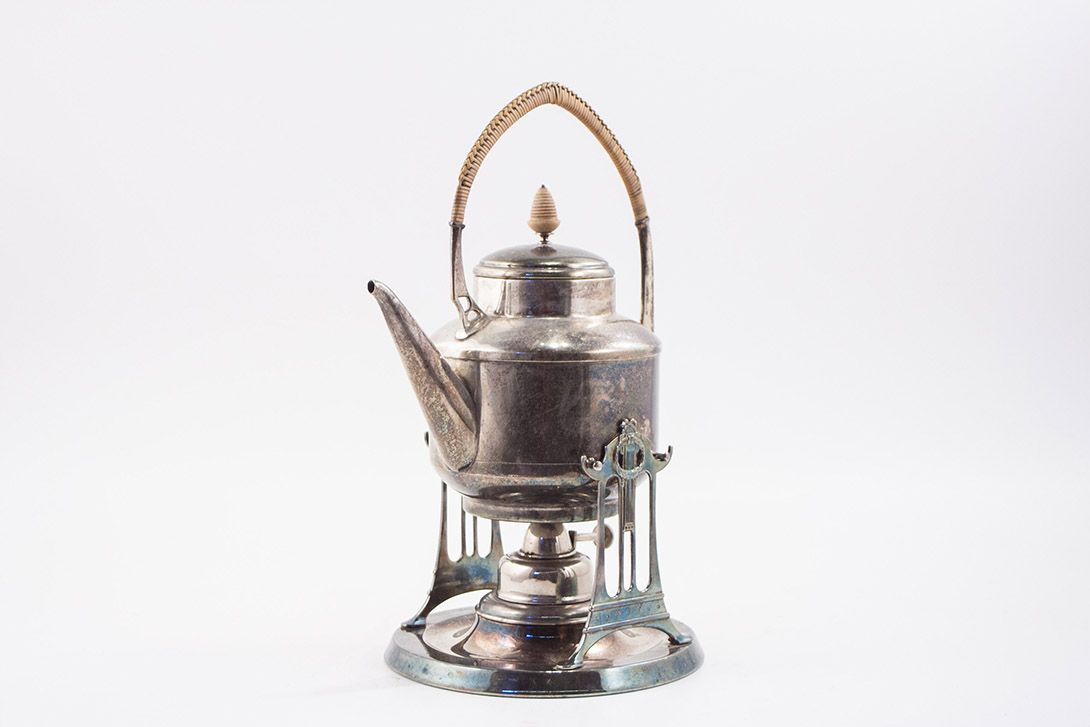 Foto Old Silver Samovar Argentor 1912
