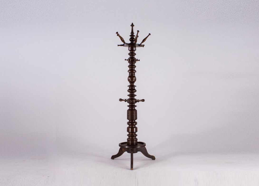 Foto Wilhelminian Wooden Coat Stand