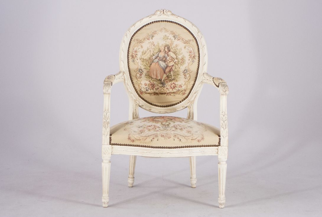 Foto Classicism Gobelin Armchair Rheinsberg