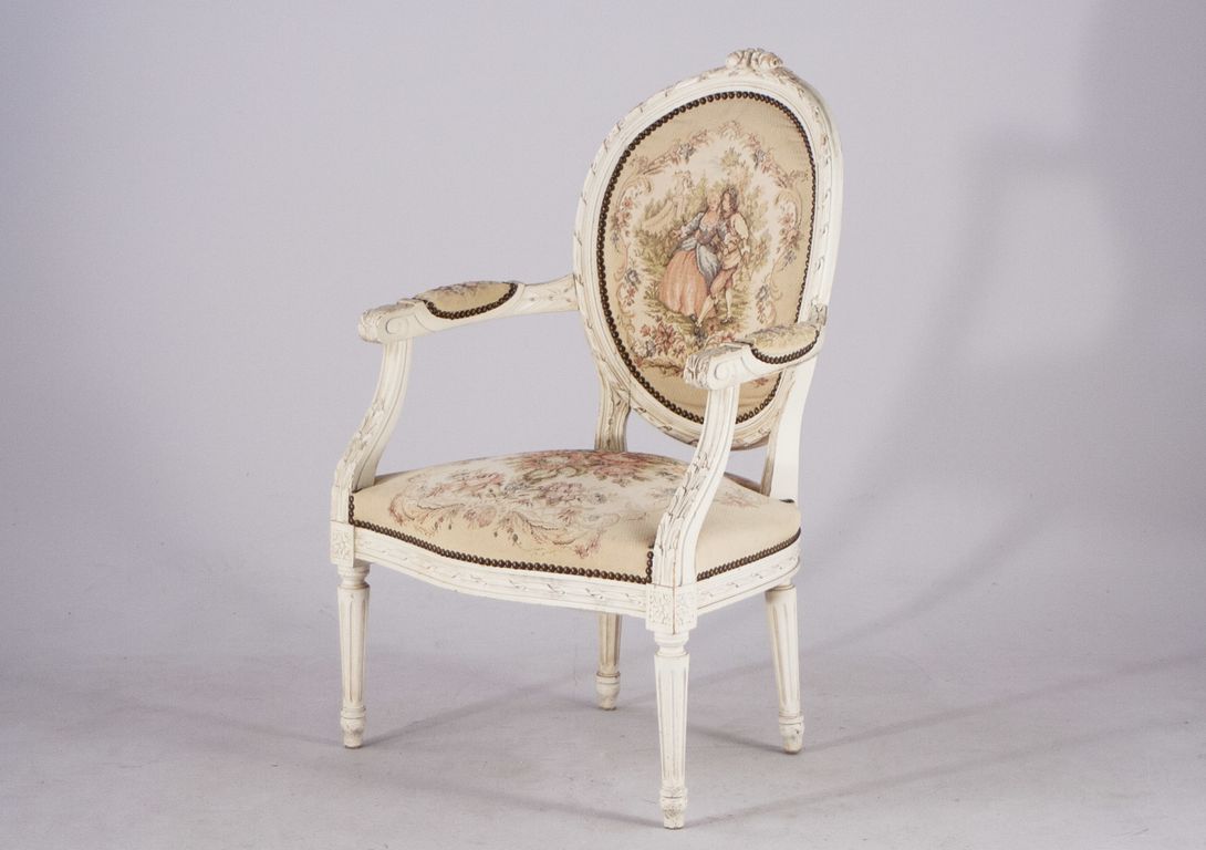 Foto Classicism Gobelin Armchair Rheinsberg