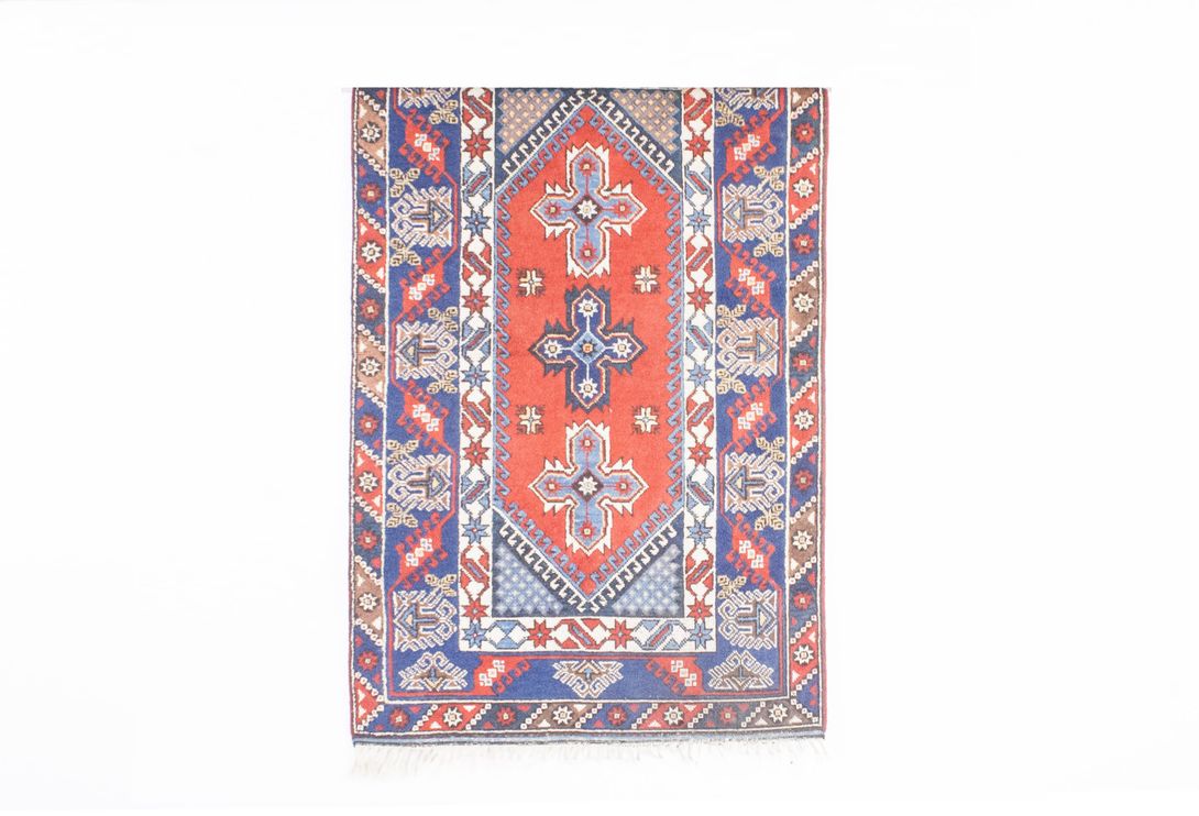 Foto Red and Blue Persian Carpet ​200x122cm T10