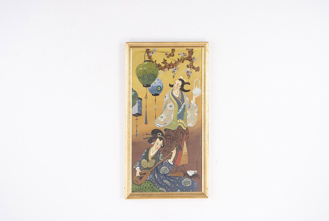 Foto Chinese Painting Tea Ceremony 1935 h107x57 3B3