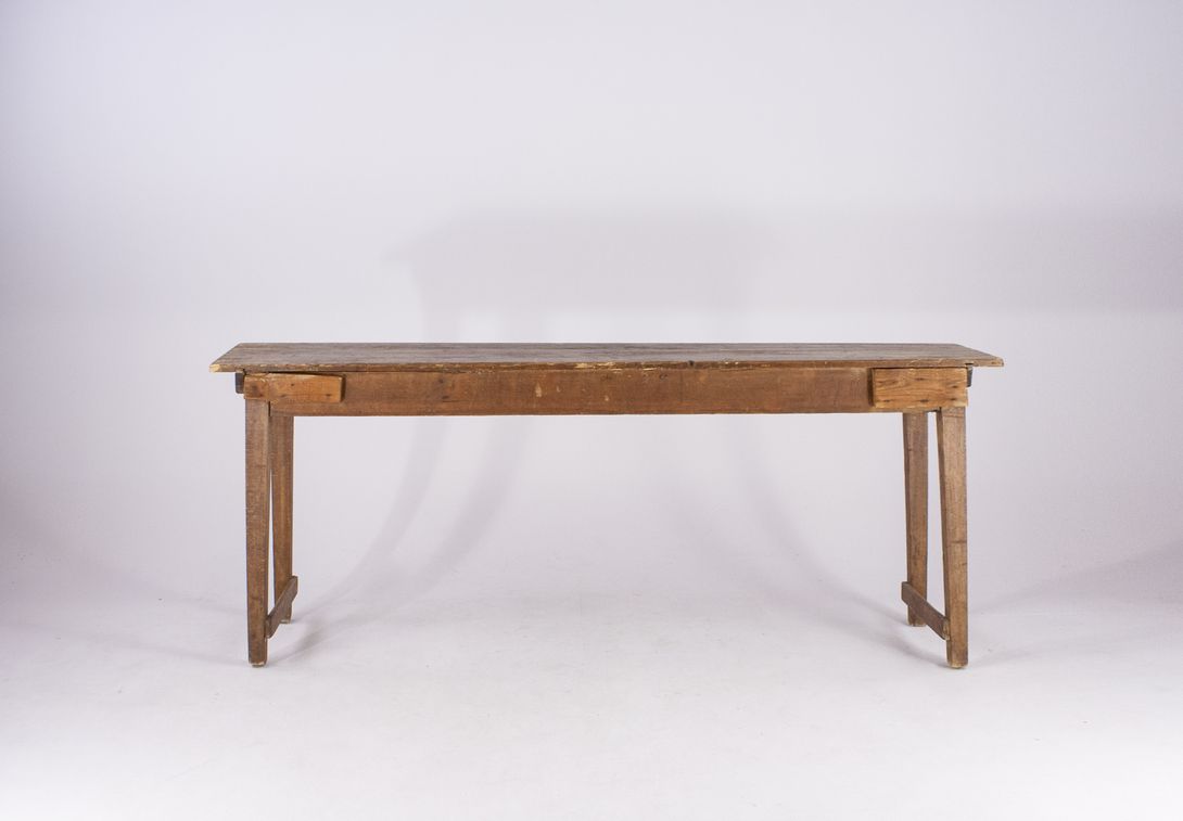 Foto Rustic Wooden Beer Table 1890 h77x200x46