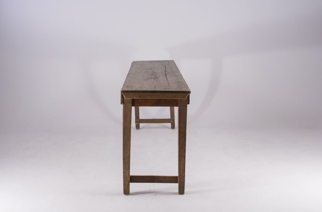 Foto Rustic Wooden Beer Table 1890 h77x200x46