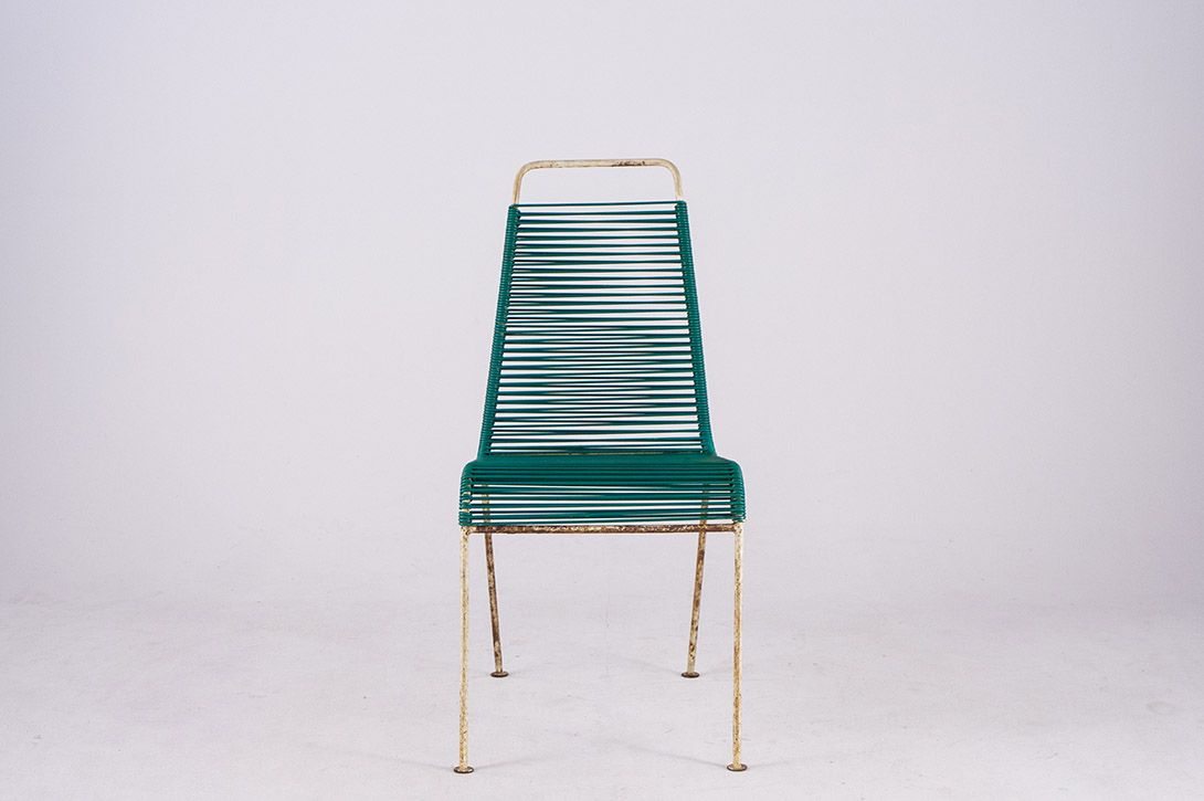 Foto Green Rubber Cord Garden Chair GDR 1964