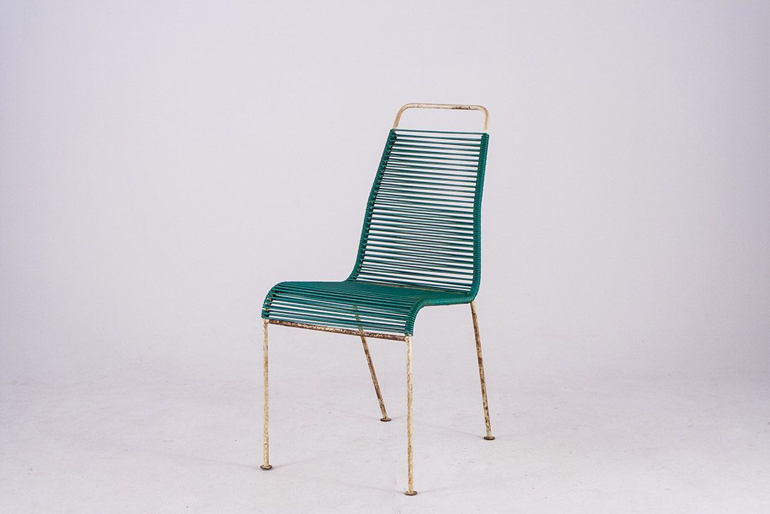 Foto Green Rubber Cord Garden Chair GDR 1964